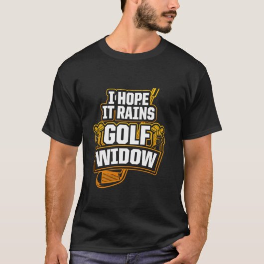 ゴルフ未亡人妻レインゴルファー Tシャツ (正面)