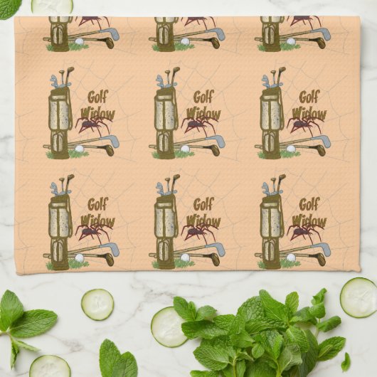 ゴルフ未亡人 キッチンタオル (折り畳み)