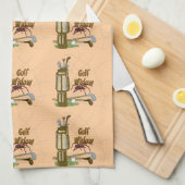 ゴルフ未亡人 キッチンタオル (四つ折り)