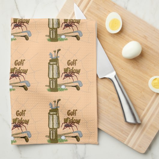 ゴルフ未亡人 キッチンタオル (四つ折り)