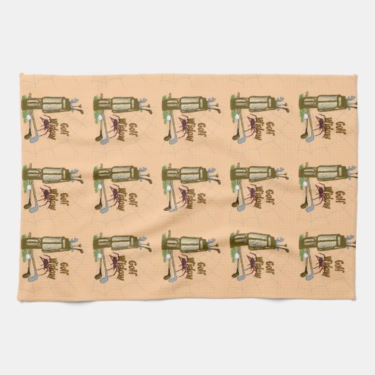 ゴルフ未亡人 キッチンタオル (横)