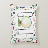 ゴルフ枕 アクセントクッション (正面(垂直))