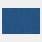 ゴルフ柄ボールTeeクラブフラグモダンおもしろい ラッピングペーパーシート (正面3)