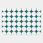 ゴルフ柄ボールTeeクラブフラグモダンおもしろい ラッピングペーパーシート (正面)