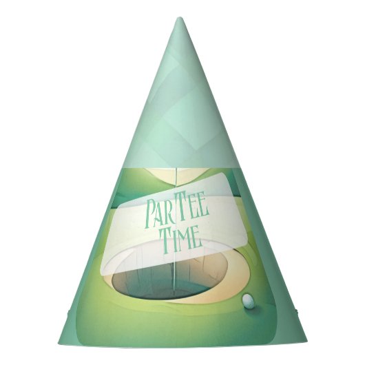 ゴルフ柄 パーティーハット (正面)