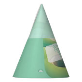 ゴルフ柄 パーティーハット (左)