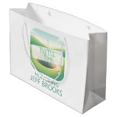 ゴルフ柄 ラージペーパーバッグ (裏面アングル)