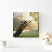 ゴルフ柱時計 スクエア壁時計 (ホーム)