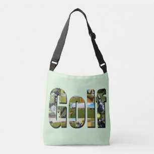 ゴルフ構図写真ロゴ クロスボディバッグ