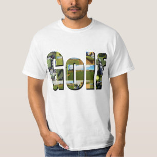 ゴルフ構図写真ロゴ Tシャツ
