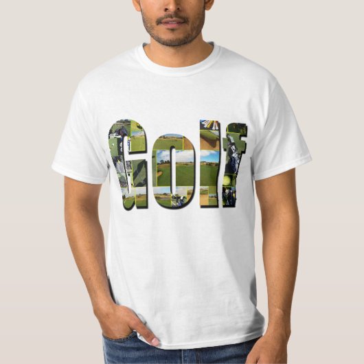 ゴルフ構図写真ロゴ Tシャツ (正面)