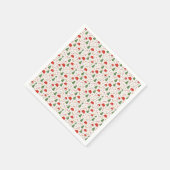 ゴルフ機器をテーマにしたゴルファー・クリスマス スタンダードカクテルナプキン (角)