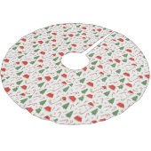 ゴルフ機器をテーマにしたゴルファー・クリスマス ブラッシュドポリエステルツリースカート (アングル)