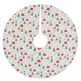 ゴルフ機器をテーマにしたゴルファー・クリスマス ブラッシュドポリエステルツリースカート