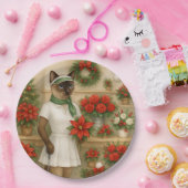 ゴルフ機器をテーマにしたゴルファー・クリスマス ペーパープレート (パーティー)