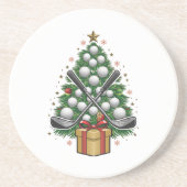 ゴルフ機器クリスマスツリークリスマスゴルフ コースター (正面)