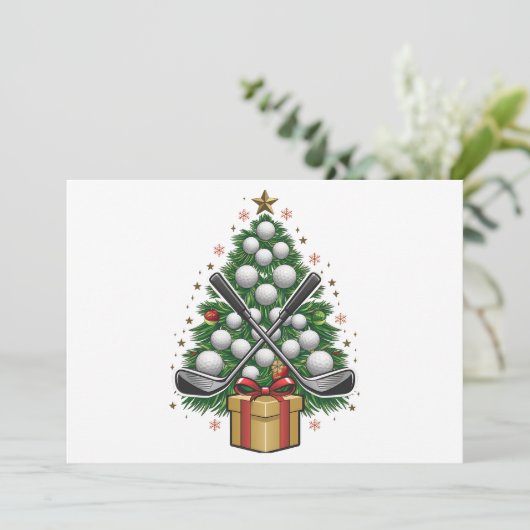 ゴルフ機器クリスマスツリークリスマスゴルフ シーズンカード (スタンド正面)