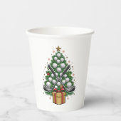 ゴルフ機器クリスマスツリークリスマスゴルフ 紙コップ (正面)
