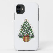 ゴルフ機器クリスマスツリークリスマスゴルフ Case-Mate iPhoneケース (裏面)