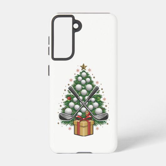 ゴルフ機器クリスマスツリークリスマスゴルフ SAMSUNG GALAXYケース (裏面)
