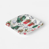 ゴルフ機器クリスマスデコレーションゴルファーパーティー ペーパープレート (傾斜あり)