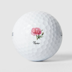 ゴルフ母の日のためのゴルフカーネーションの花 ゴルフボール