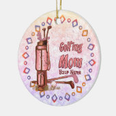 ゴルフ母ゴルフ セラミックオーナメント (左)