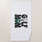 ゴルフ母 ビーチタオル (正面)