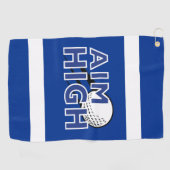 ゴルフ注入「AIM HIGH」ゴルフタオル ゴルフタオル (横)