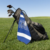 ゴルフ注入「AIM HIGH」ゴルフタオル ゴルフタオル (グリーン)