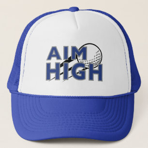 ゴルフ注入"AIM HIGH"ゴルフトラック運転手ハット キャップ