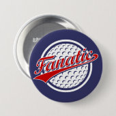 ゴルフ熱狂者 缶バッジ (正面&裏面)