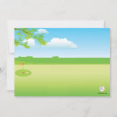ゴルフ父の日の招待状の日 招待状 (裏面)