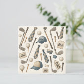 ゴルフ物用パパ付きゴルフ父親 シーズンカード (スタンド正面)