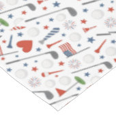 ゴルフ独立記念日7月4日パーティーアメリカン テーブルクロス (アングル)