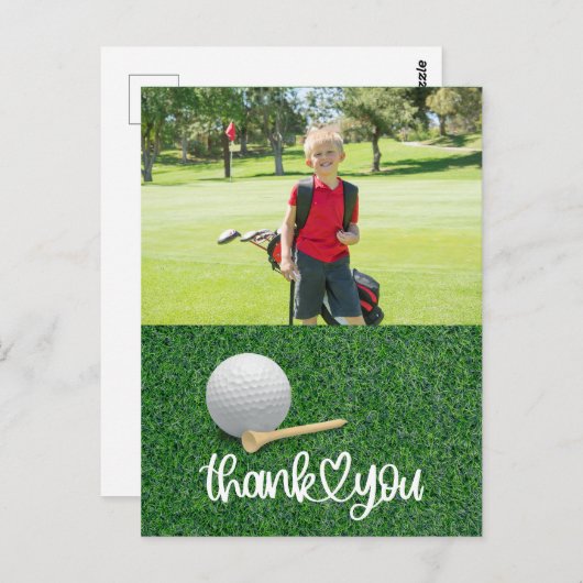 ゴルフ独自のサンキューカードを作成 ポストカード (正面/裏面)