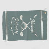 ゴルフ独身パーティーの最後のスイング 結婚前の最後のゴルフ ゴルフタオル (横)