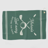 ゴルフ独身パーティーの最後のスイング 結婚前の最後のゴルフ ゴルフタオル (横)