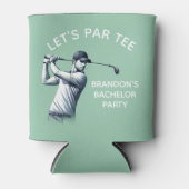ゴルフ独身パーティー エレガント グリーン 缶クーラー (正面)