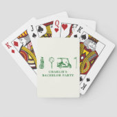 ゴルフ独身パーティー トランプ (裏面)