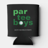 ゴルフ独身パーティー パーティーボーイズ ブラック 缶クーラー (裏面)
