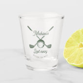 ゴルフ独身最後のスイング ショットグラス (正面)