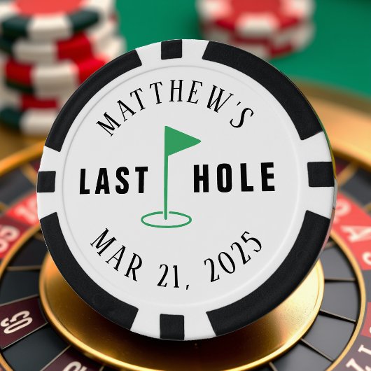ゴルフ独身最後のホール ポーカーチップ