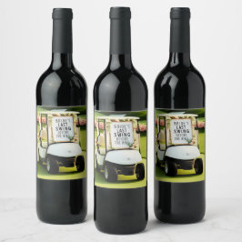 ゴルフ独身最後の夜プラン ワインラベル