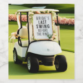 ゴルフ独身最後の夜プラン ワインラベル (シングルラベル)