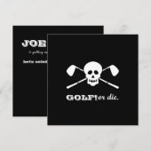 ゴルフ独身最後の宴 - まだ死んでない！ 招待状 (正面/裏面)