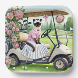 ゴルフ猫好き ペーパープレート