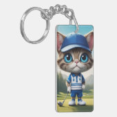 ゴルフ猫 キーホルダー (正面左)