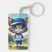ゴルフ猫 キーホルダー (裏面)