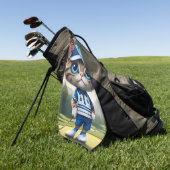 ゴルフ猫 ゴルフタオル (グリーン)